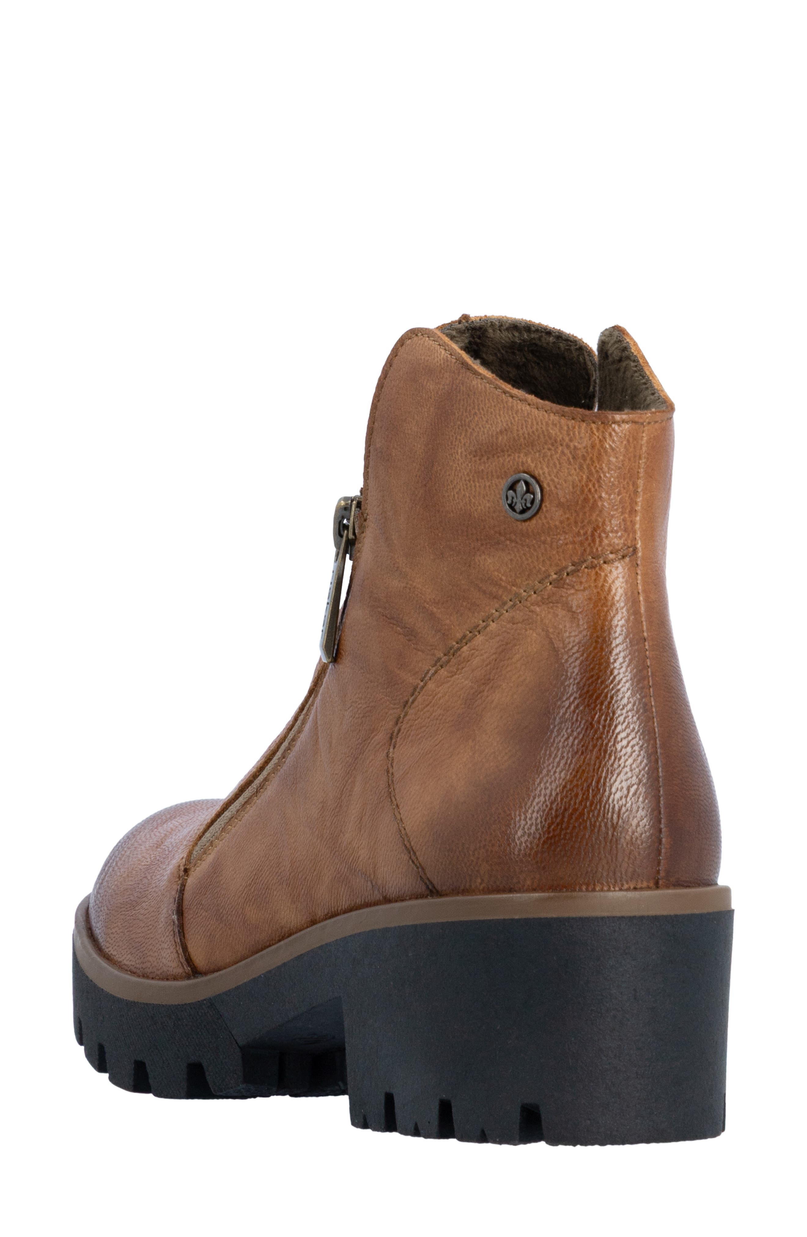Amalia 54 Leather Bootie, Alternate, color, CUOIO