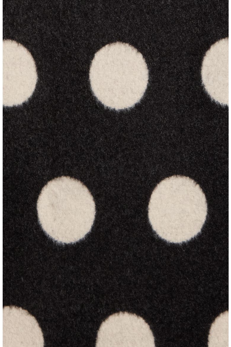 Reversible Polka Dot Wrap, Main, color, BLACK/ WHITE