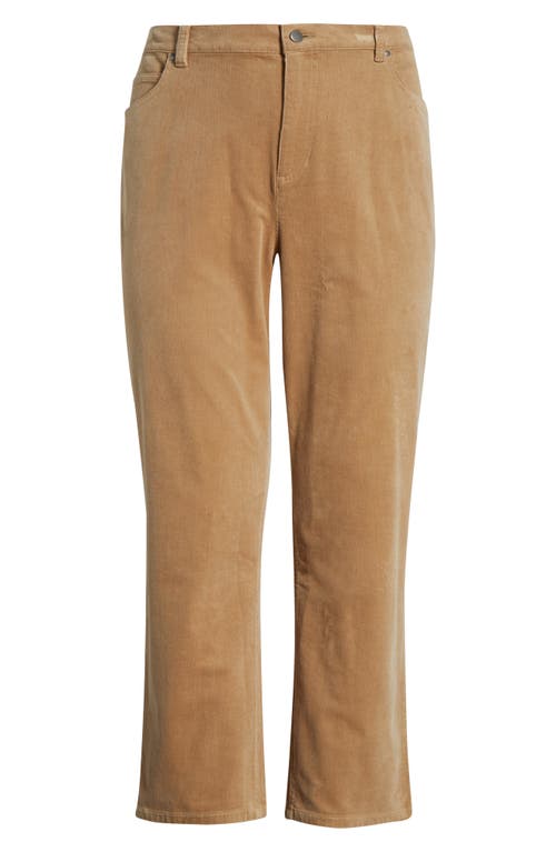 Eileen Fisher High Waist Ankle Straight Leg Jeans In Brown