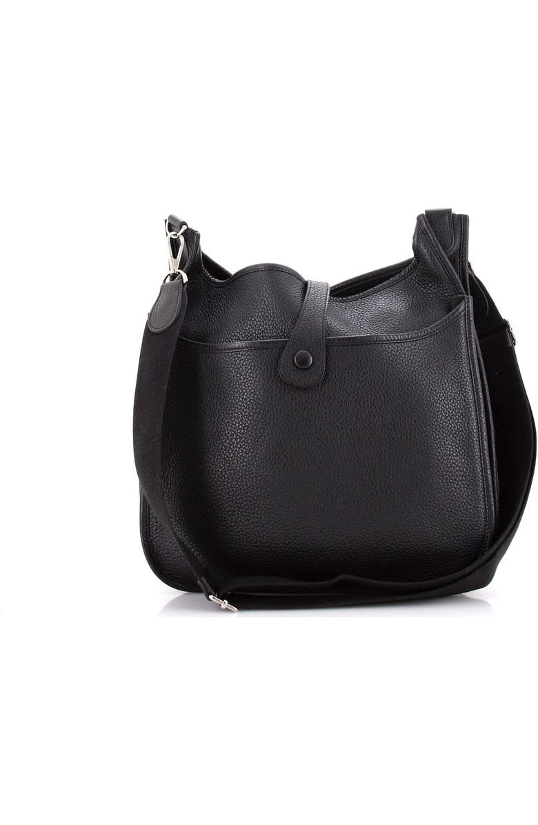 Pre-Owned Hermes Evelyne Bag Gen I Clemence PM, Alternate, color, Noir