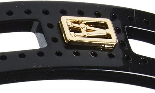 Alexandre De Paris Swarovski Crystal Headband In Black