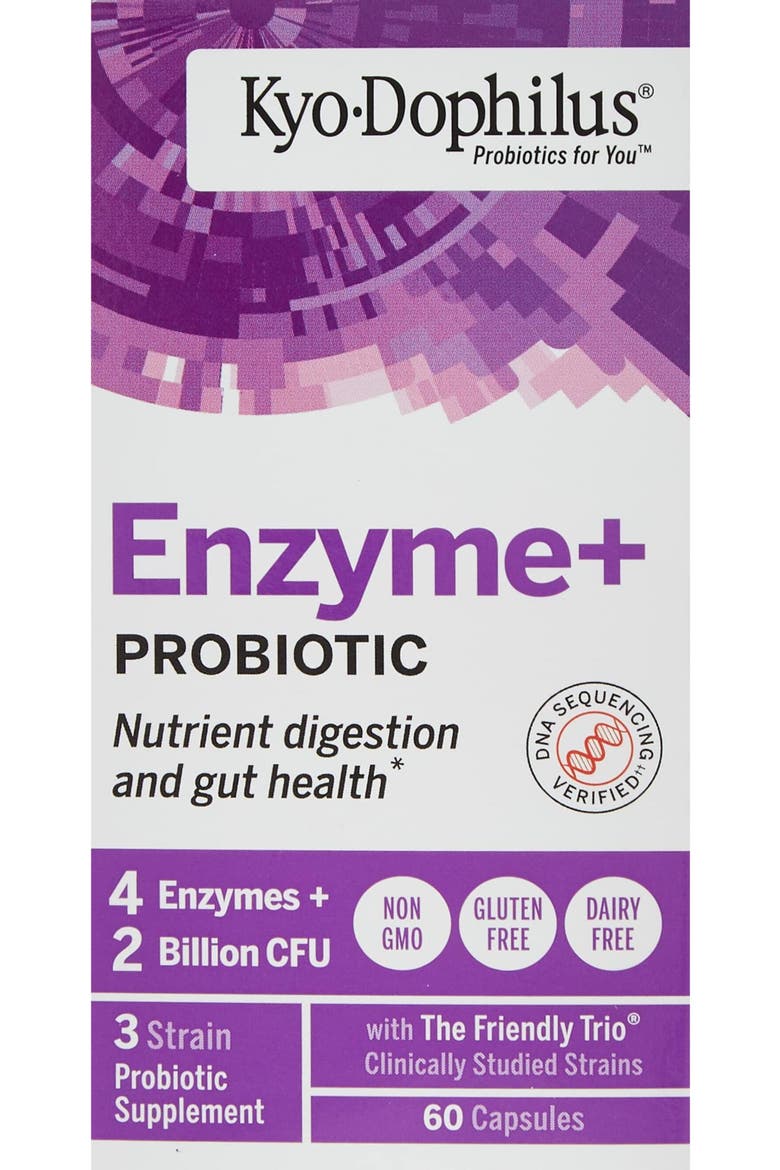 Enzymes+ Probiotic, Nutrient digestion and gut health, 60 Capsules, Main, color, None