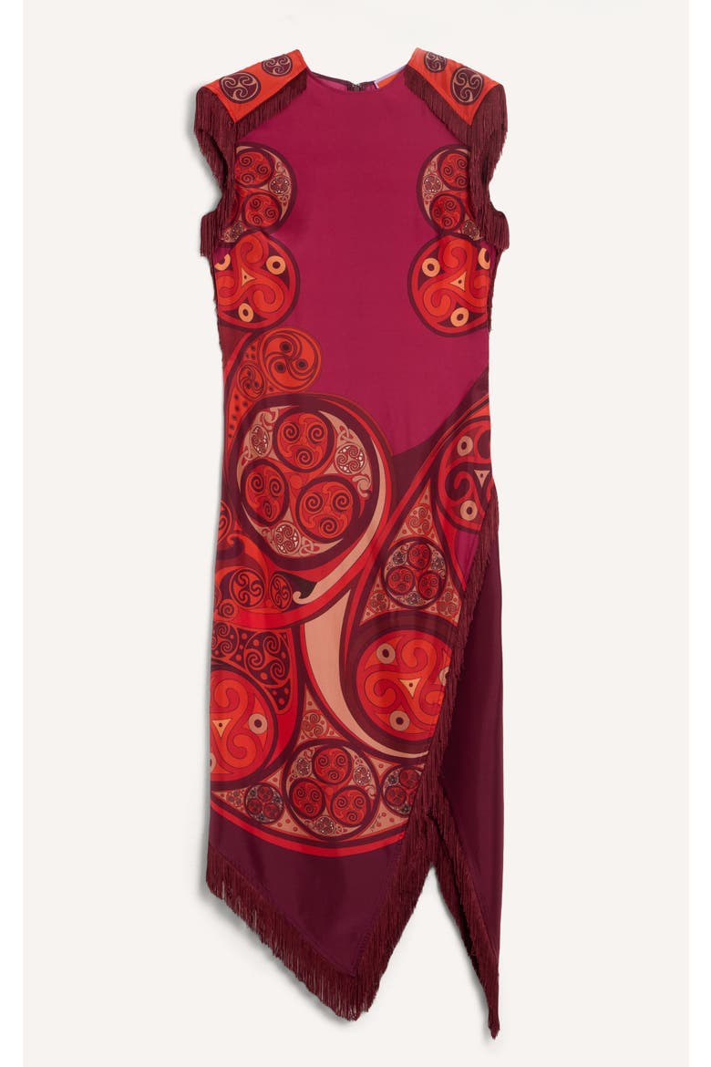 Scarf Dress, Alternate, color, Alchemy Placée Dark Red