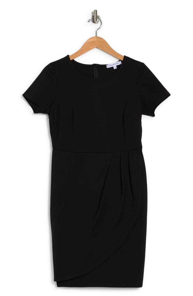 VANITY ROOM Boatneck Pleated Sheath Dress, Alternate, color,