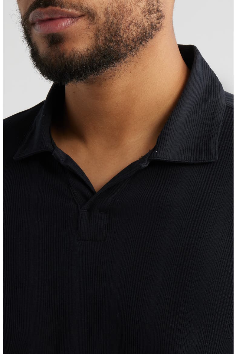 Portmao Johnny Collar Polo, Alternate, color, BLACK