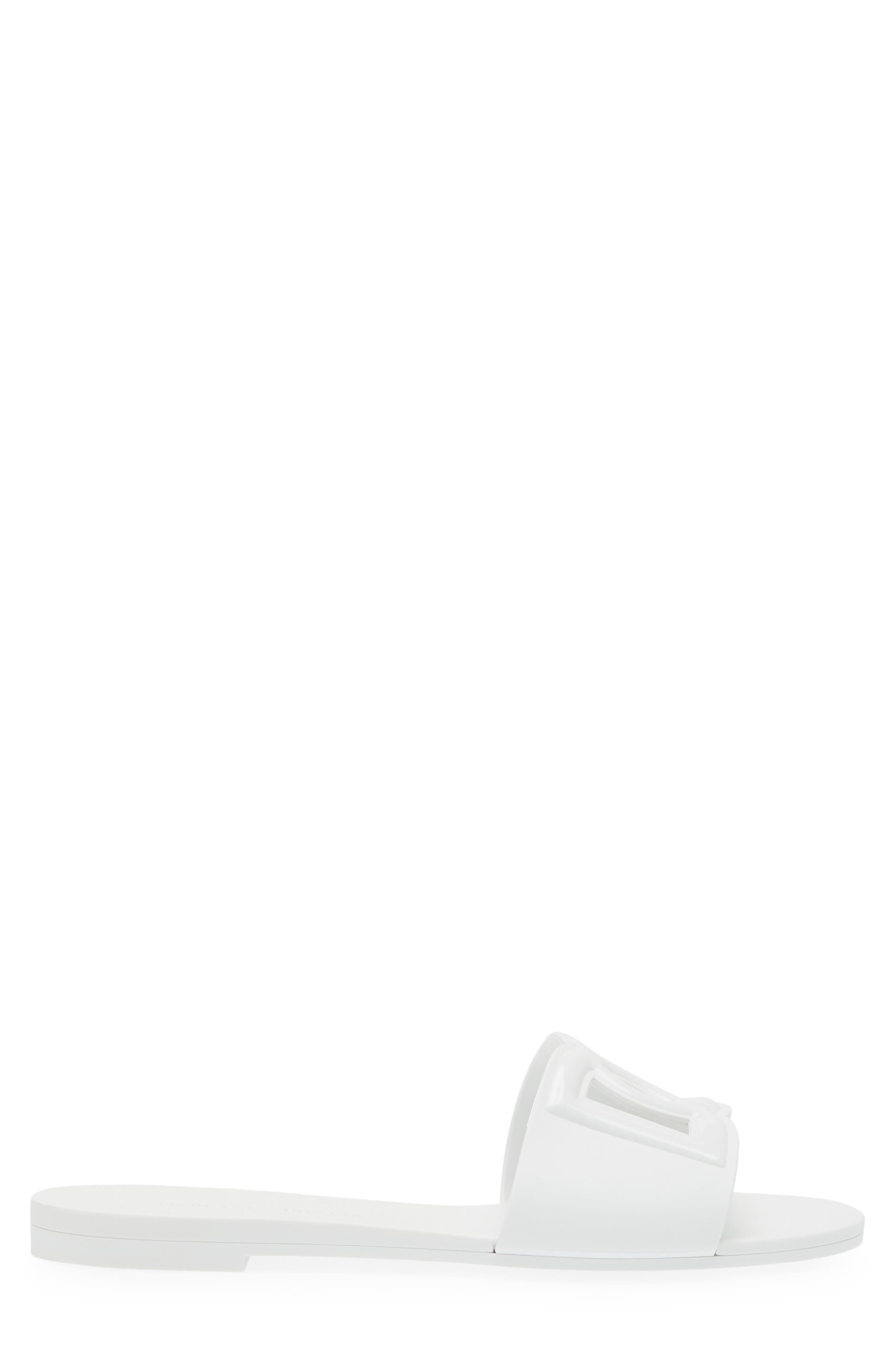 Bianca Interlock Slide Sandal, Alternate, color, BIANCO