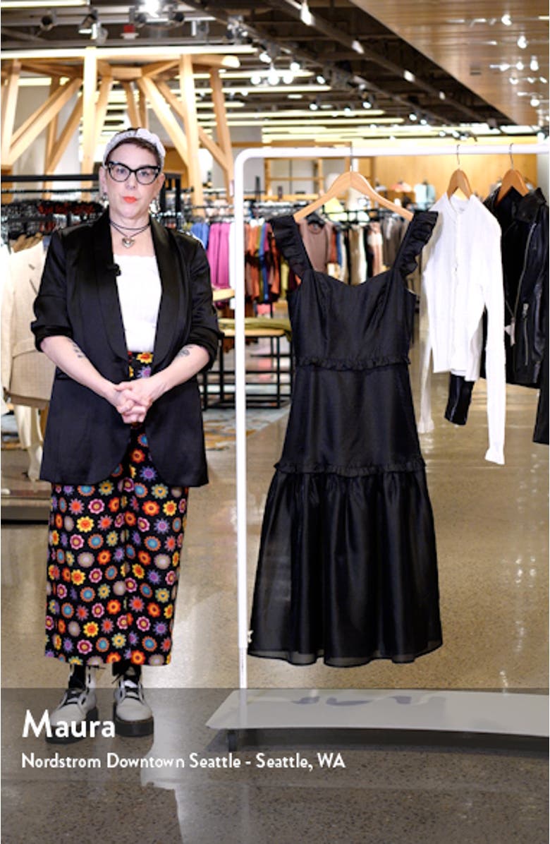 Effervescent Aesthetic Tiered Cocktail Midi Dress, sales video thumbnail