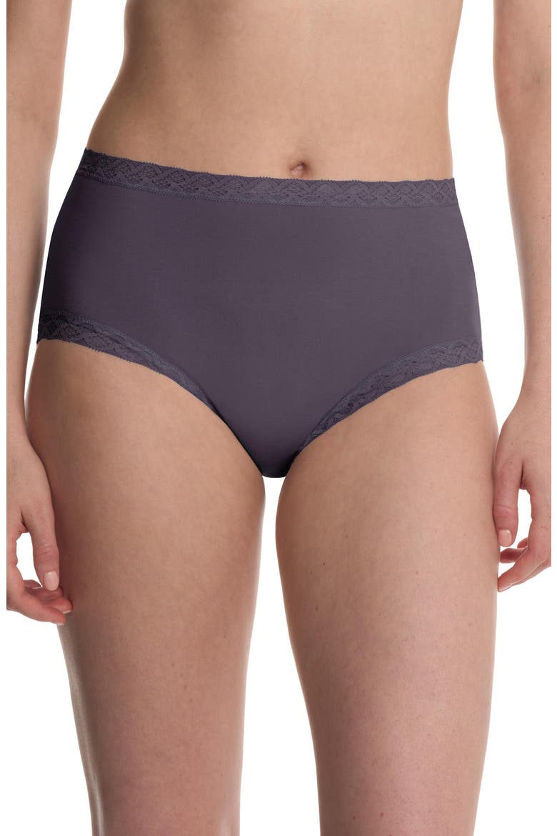 Bliss Cotton Full Brief 3-Pack, Alternate, color, Neon Coral/Greystone/Paprika