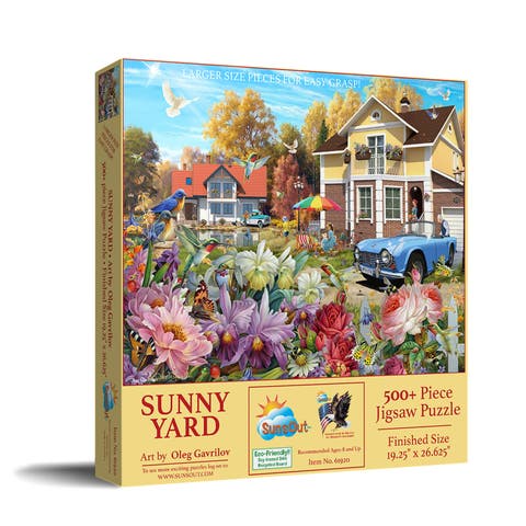 Sunny Yard 500 piece Jigsaw Puzzle for Adults Large Pieces