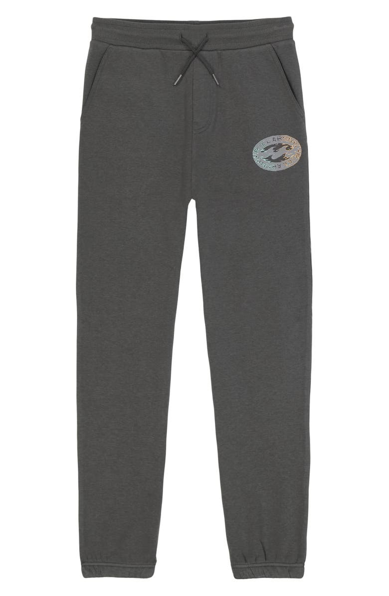 Billabong Kids' Stretch Wave Graphic Fleece Joggers, Main, color, Raven