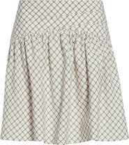 Derek Lam 10 Crosby Wallis Plaid Cotton Blend Miniskirt