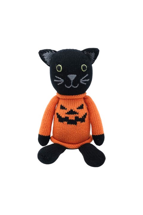 Knit Halloween Cat Toy