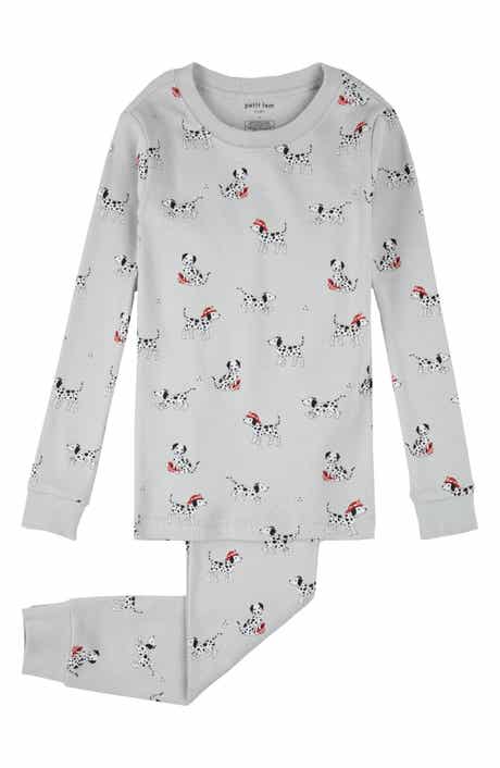 Petit Lem Kids' Firefighter Dalmatian Print Fitted Two-Piece Pajamas