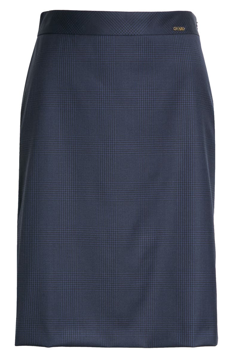 BOSS Vanewa Plaid Pencil Skirt, Alternate, color, 