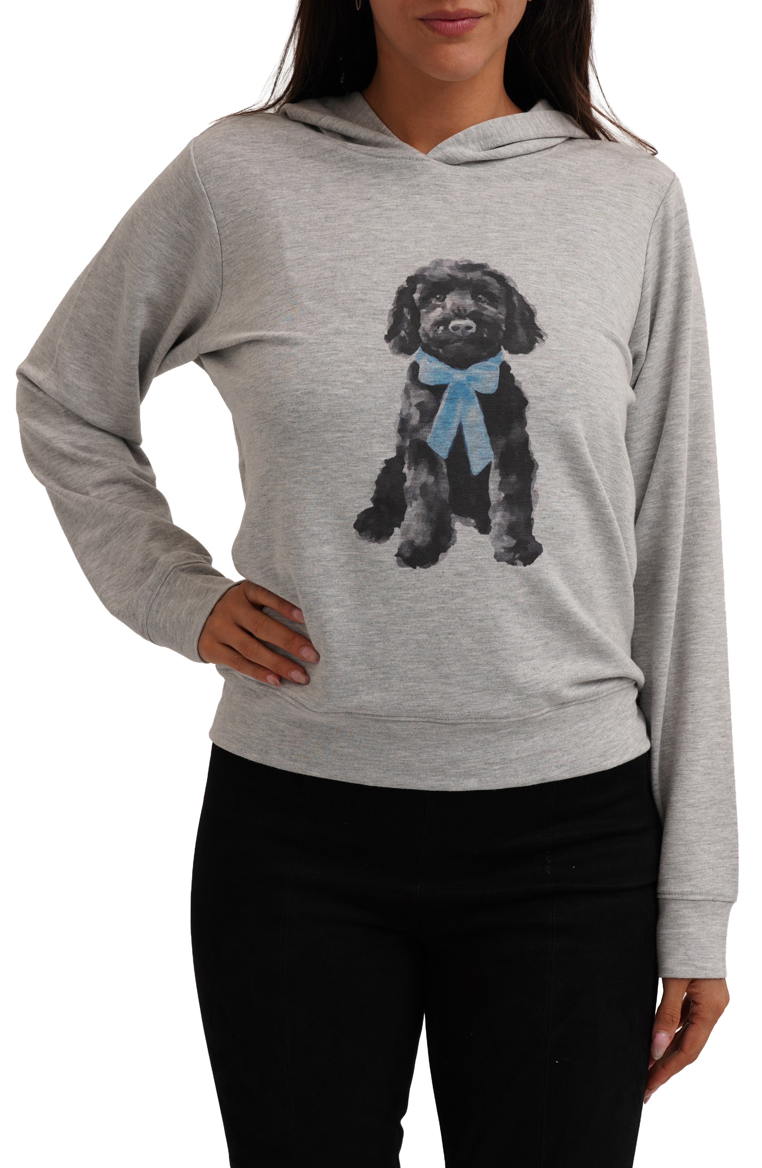 CYRUS Fluffy Dog Graphic Hoodie