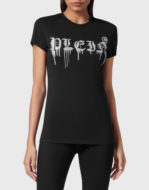 T-Shirt Round Neck Gothic Plein Women