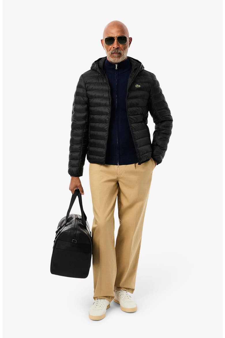 Hooded Puffer Jacket, Alternate, color, BLACK