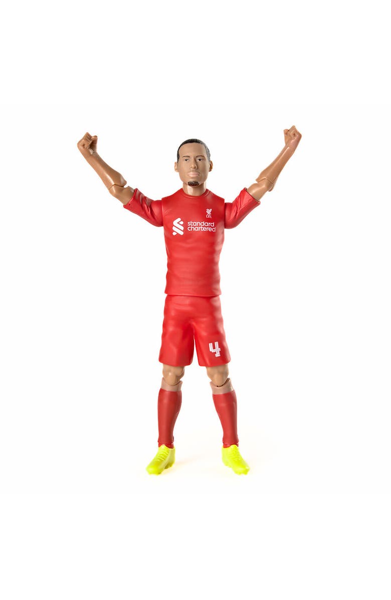 Banbo Toys SOCKERS Liverpool F.C. Virgil Van Dijk 8" Collectible Soccer Action Figure, Alternate, color, Red