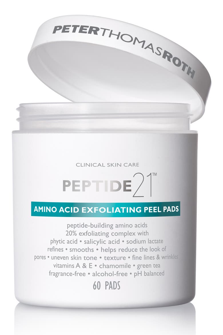 Peptide 21 Amino Acid Exfoliating Peel Pads, Main, color, NO COLOR