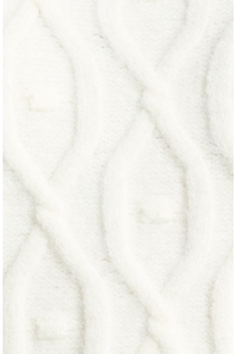 Gloriana Cable Stitch Sweater, Alternate, color, WHITE