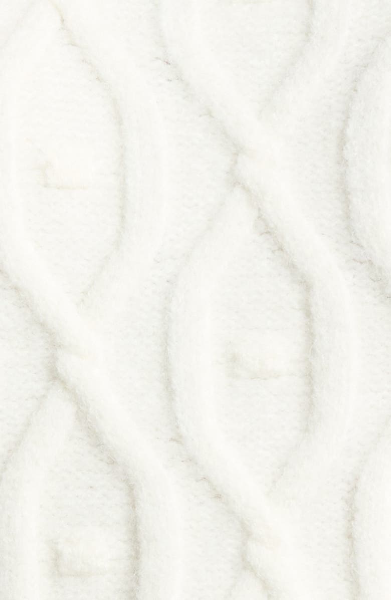 SUGARLIPS Gloriana Cable Stitch Sweater, Alternate, color, White