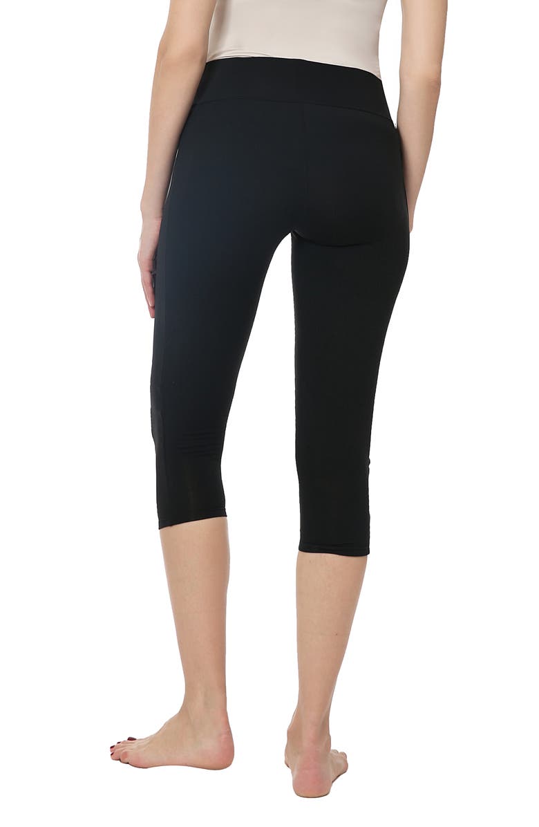 Kimi and Kai Eva Under the Belly Maternity Crop Leggings, Alternate, color, Black