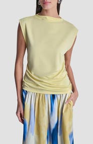 DKNY Side Ruched Knit Top