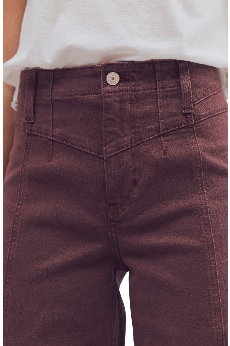 Libre High Waist Wide Leg Corduroy Pants, Alternate, color, SHOPPING BAG