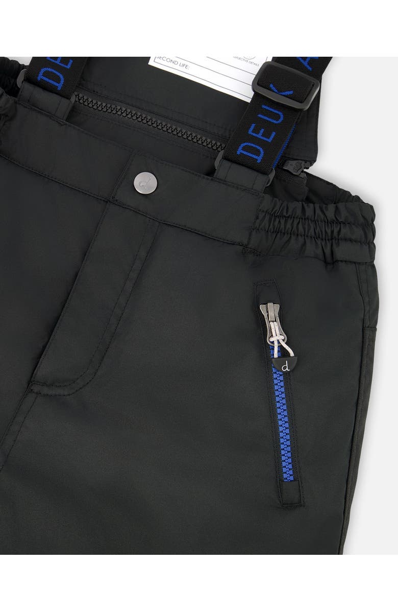 Deux par Deux Two-Piece Play Snowsuit with Contrast Jacket, Alternate, color, Black