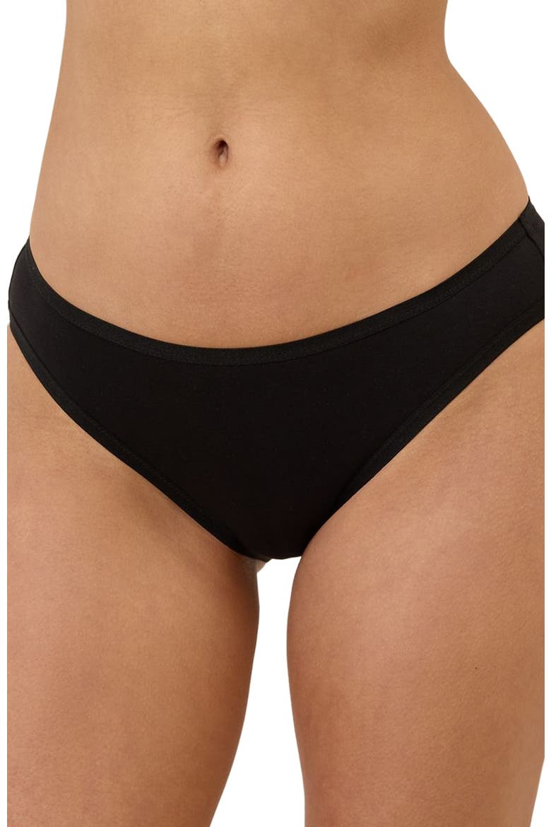 Everyday Classic Fit Bikini 5-Pack, Alternate, color, Black