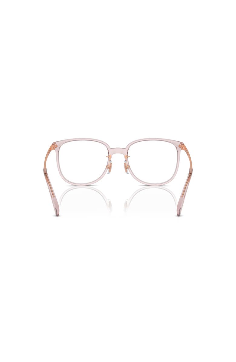 COACH 54mm Square optical glasses, Alternate, color, Pink