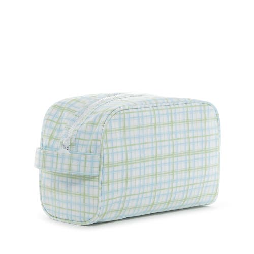 Trvl Design Classic Plaid Dopp Kit In Green