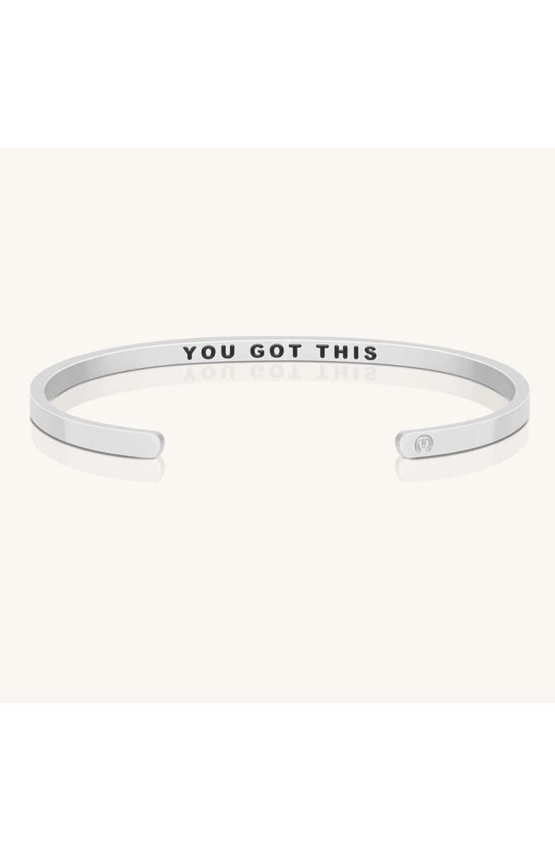Mantra You Got This bracelet, Main, color, Inside - Silver