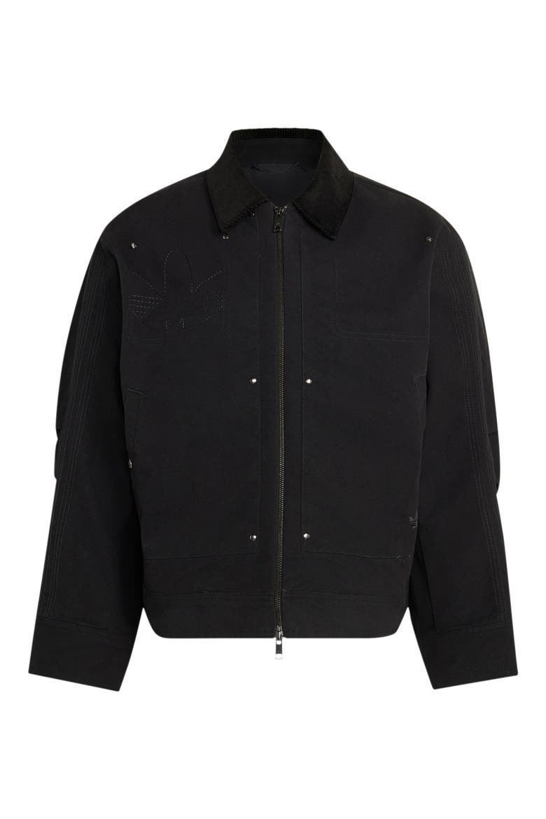 Essential Canvas Jacket, Alternate, color, BLACK