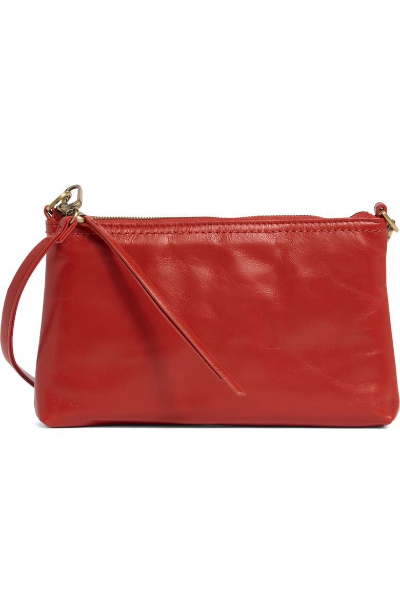 HOBO Darcy Convertible Leather Crossbody Bag, Main, color, Brick