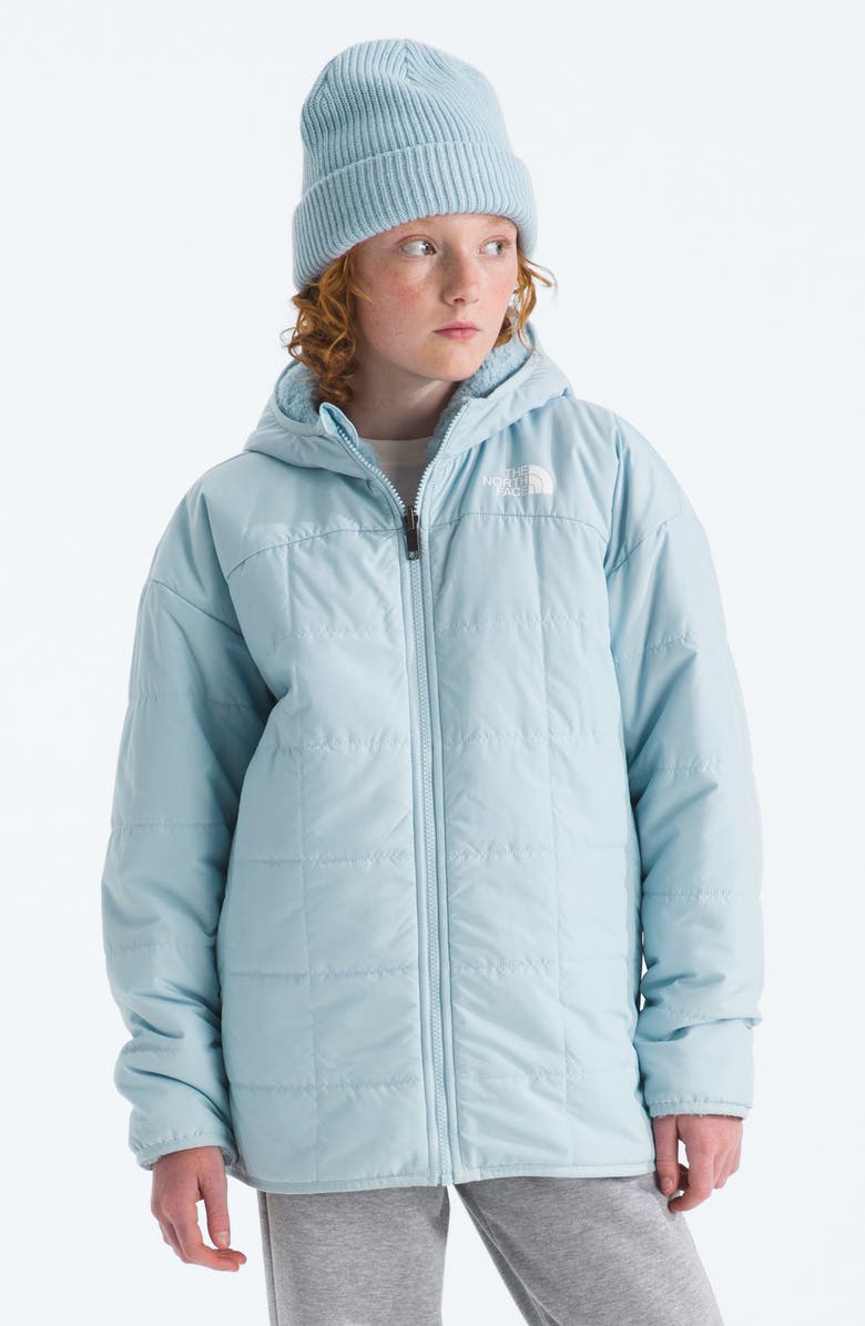 The North Face Kids' Shasta Water Repellent Reversible Hooded Jacket, Alternate, color, Polar Haze