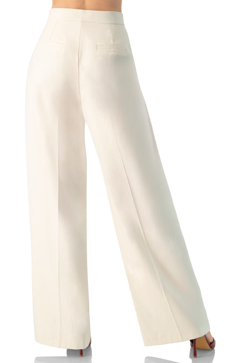 IVONNE Wide-Leg Straight Pants, Alternate, color, Ivory