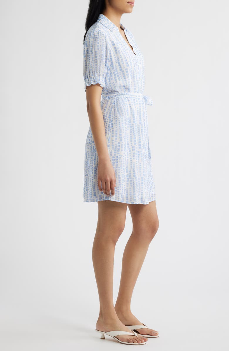 Cloth & Stone Block Print Belted Minidress, Alternate, color, Saltwater Blocks