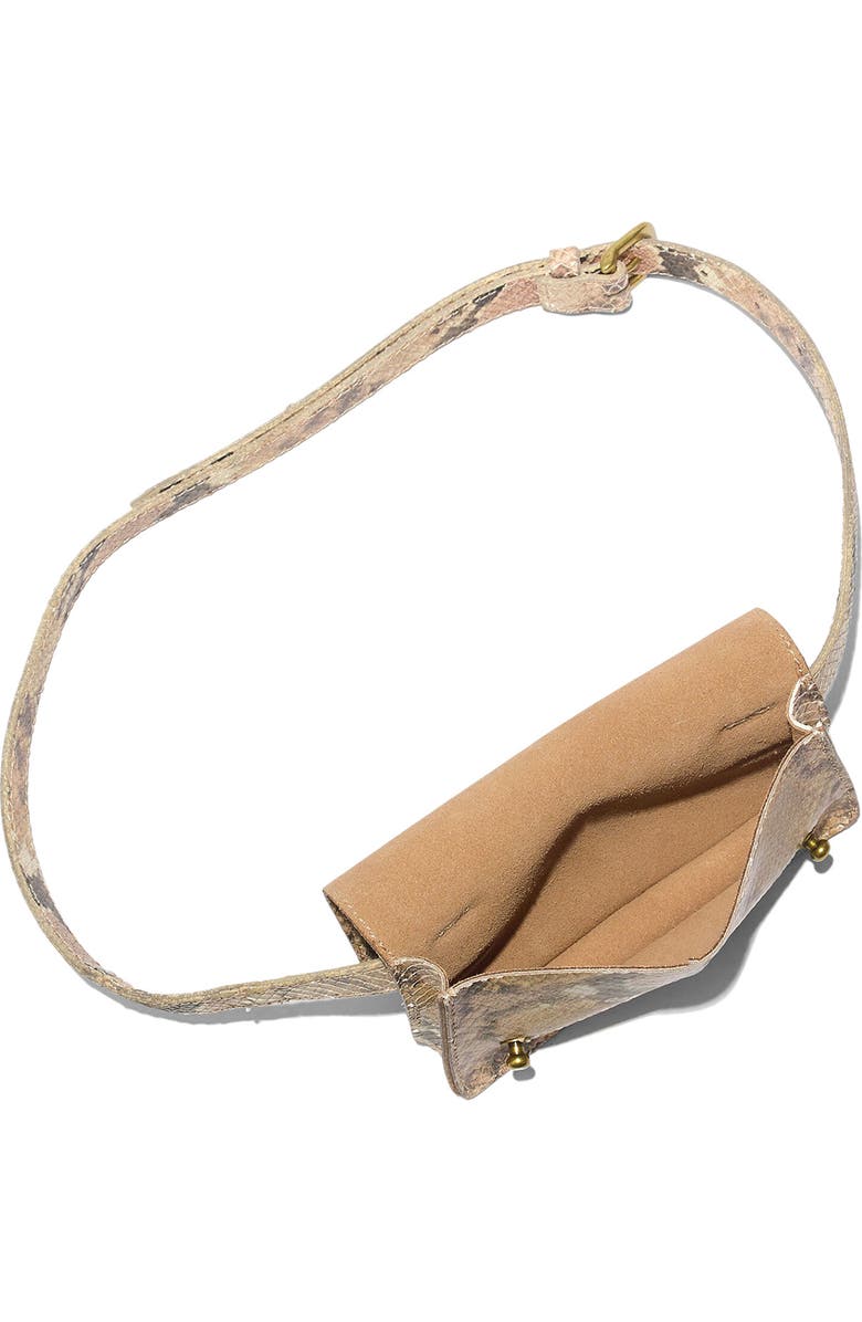 Madewell The Leather Belt Bag: Snake Embossed Edition, Alternate, color,