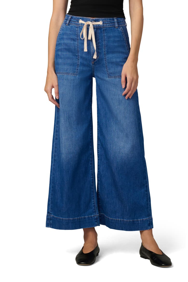 The Madeline Ankle Wide Leg Drawstring Jeans, Main, color, COURAGE