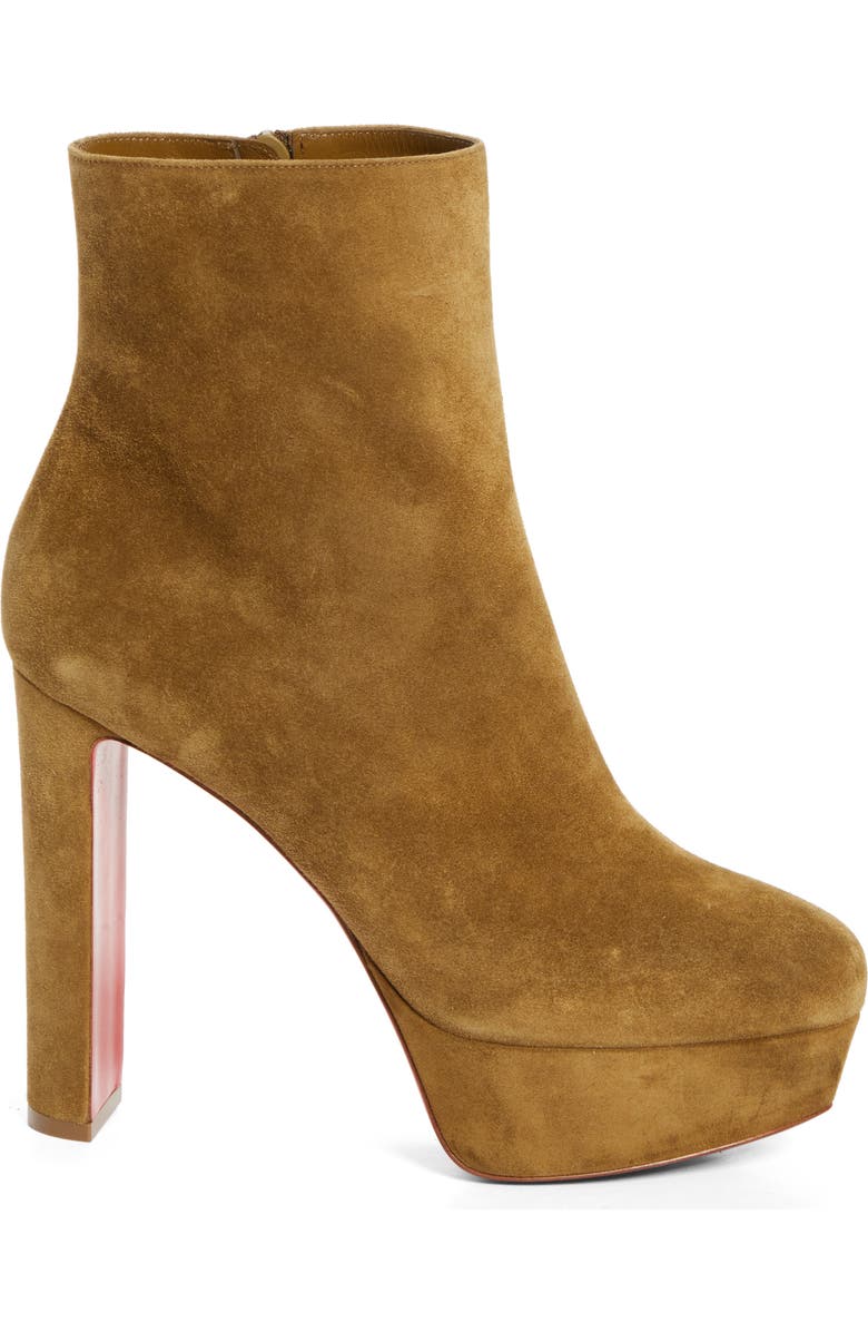 Christian Louboutin Loo Platform Bootie, Alternate, color, Bronzo