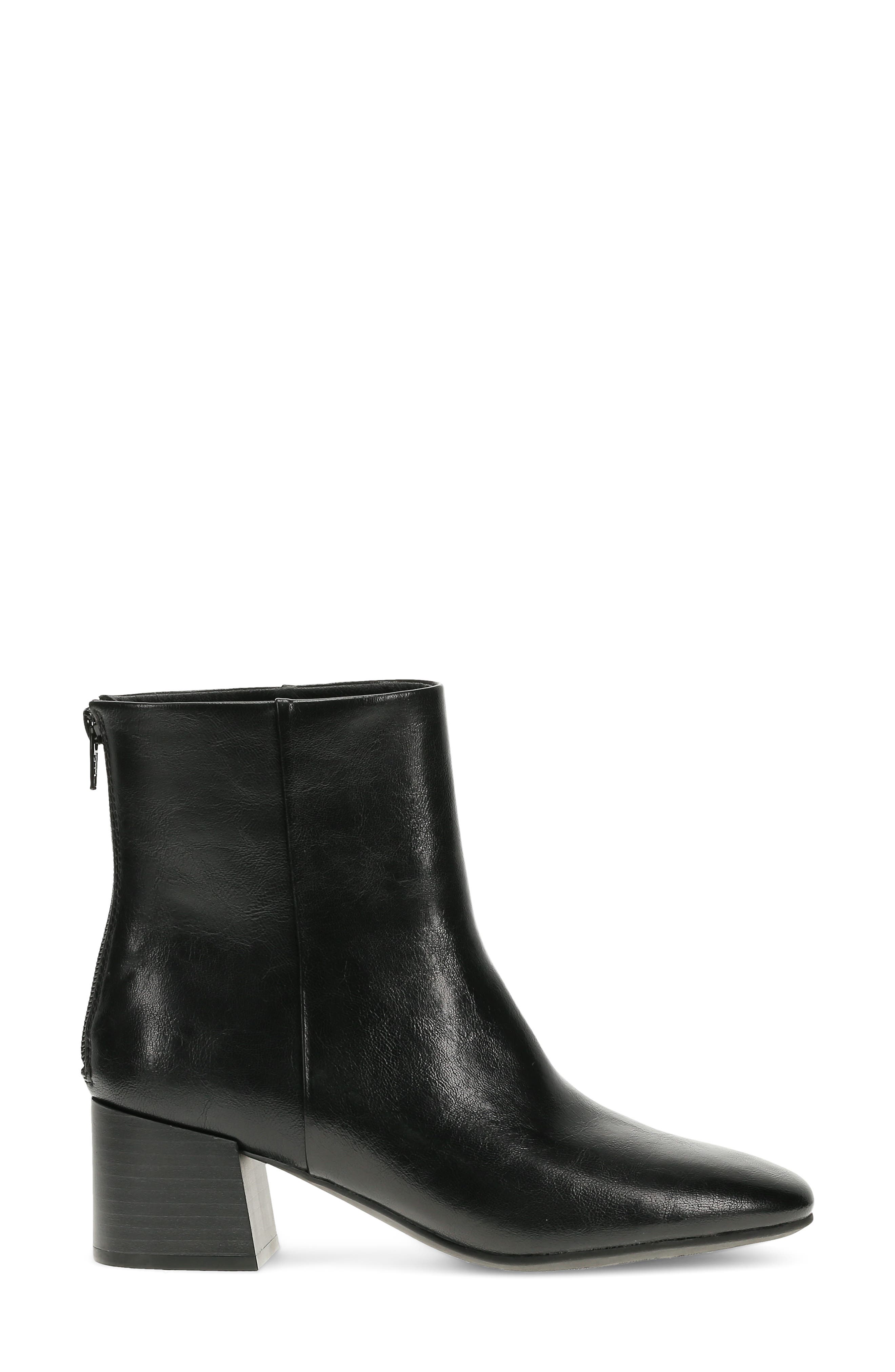 Emilie Block Heel Bootie, Alternate, color, BLACK