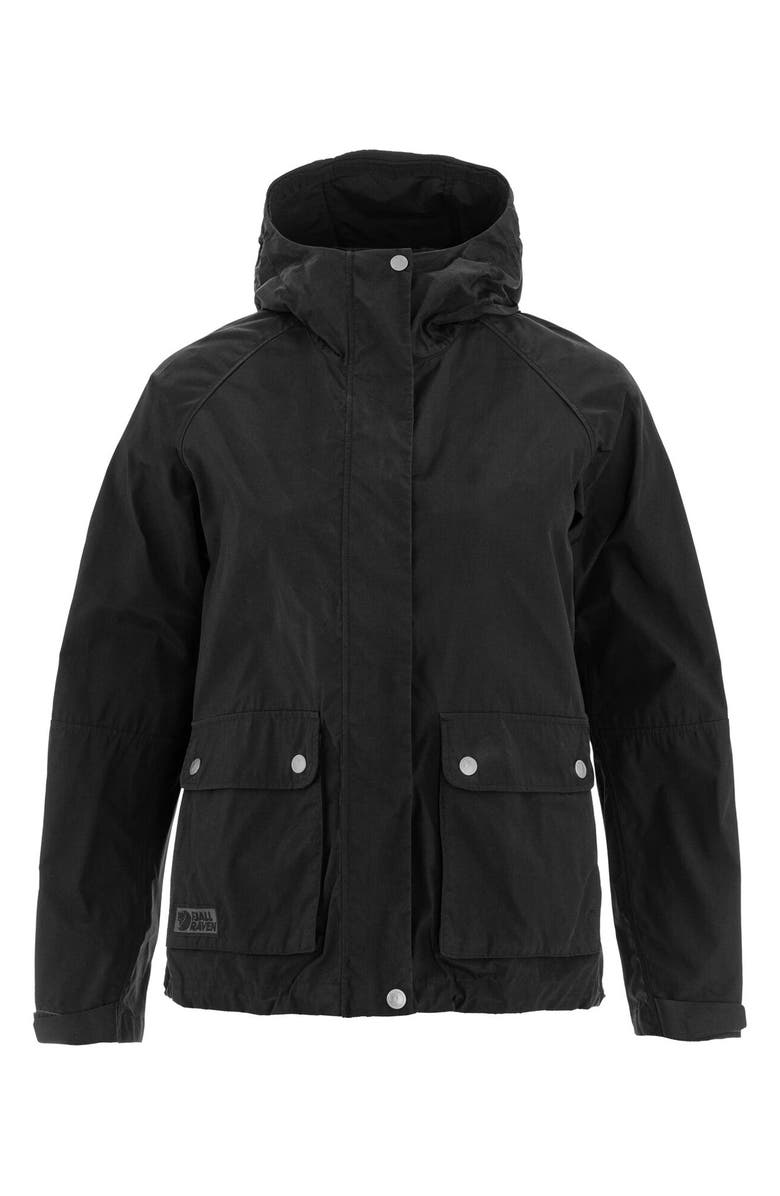 Fjällräven Vardag Vinby Water Resistant Jacket, Main, color, Black