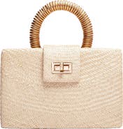 Soli & Sun THE GRACIE Woven Buntal Straw Clutch Bag