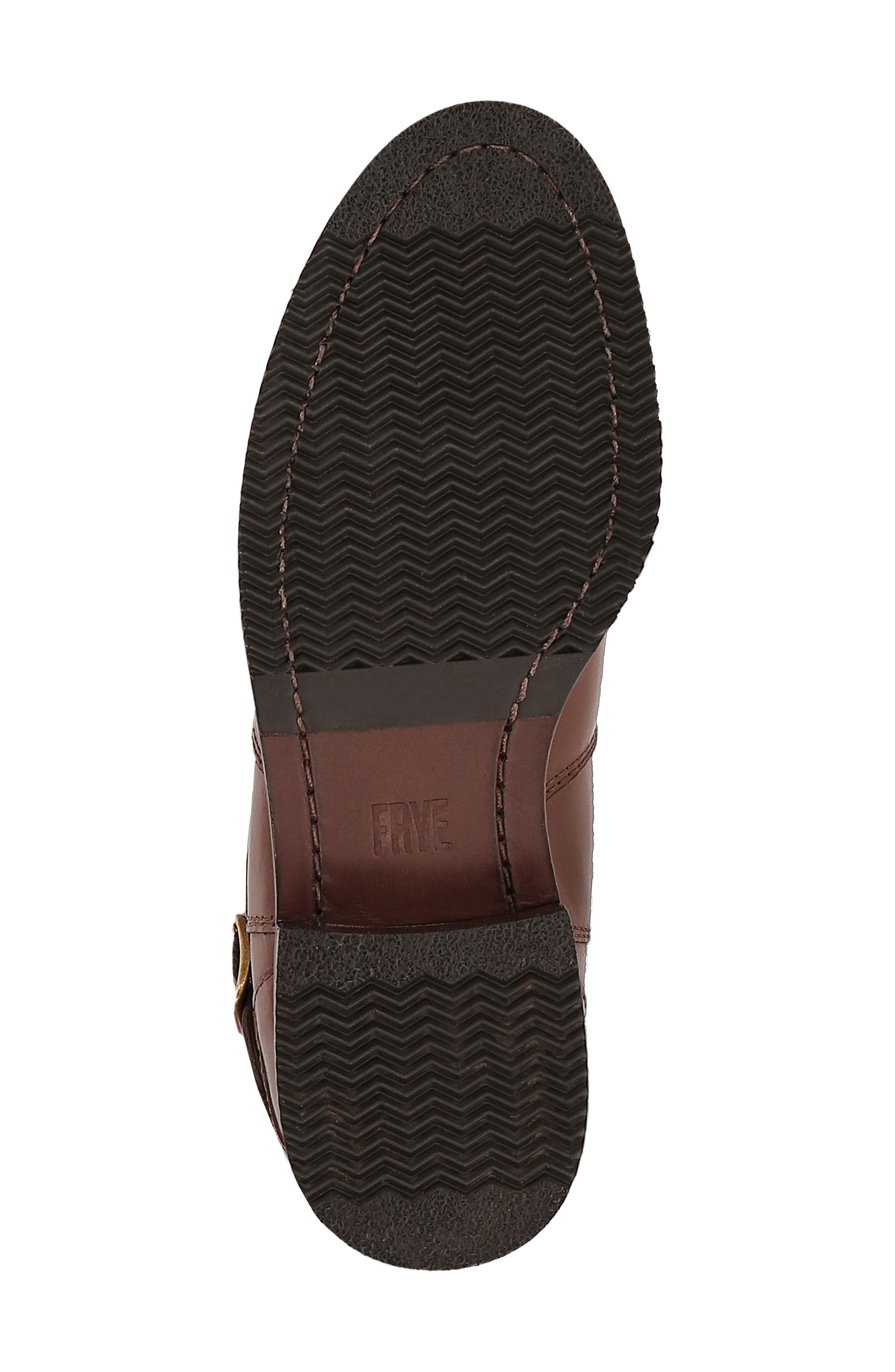 Melissa Belted Knee High Riding Boot, Alternate, color, WALNUT