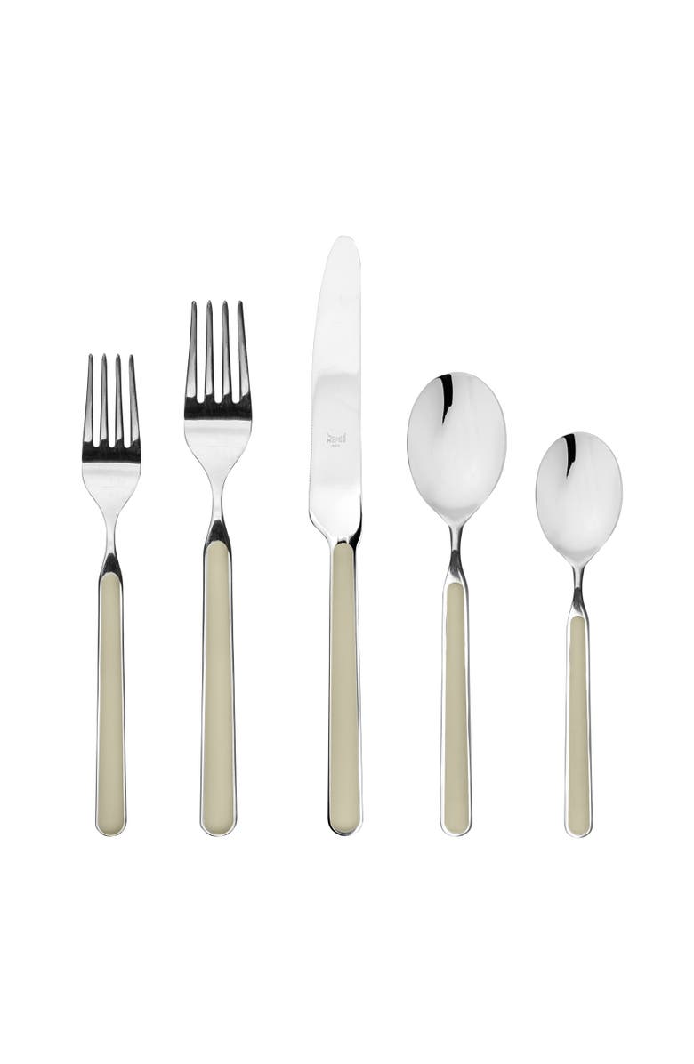 Mepra Fantasia Flatware Set - 5 Pieces, Alternate, color, Turtle-Dove