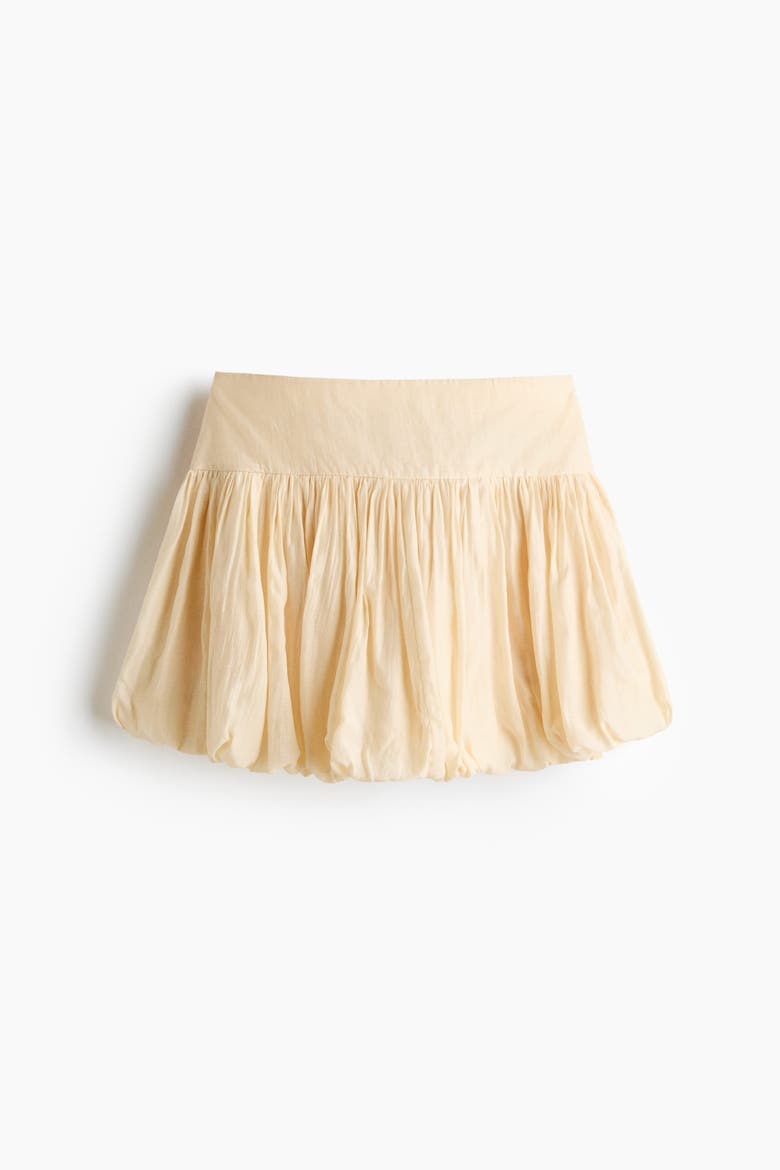 Cupro-blend Bubble-hem Skirt, Alternate, color, Light yellow