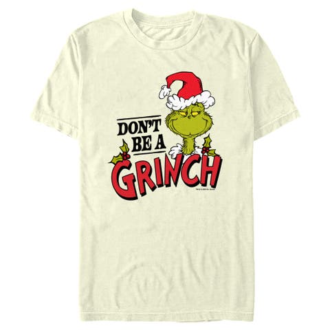 Men's Dr. Seuss Christmas Don't Be A Grinch Short Sleeve Graphic T-shirt