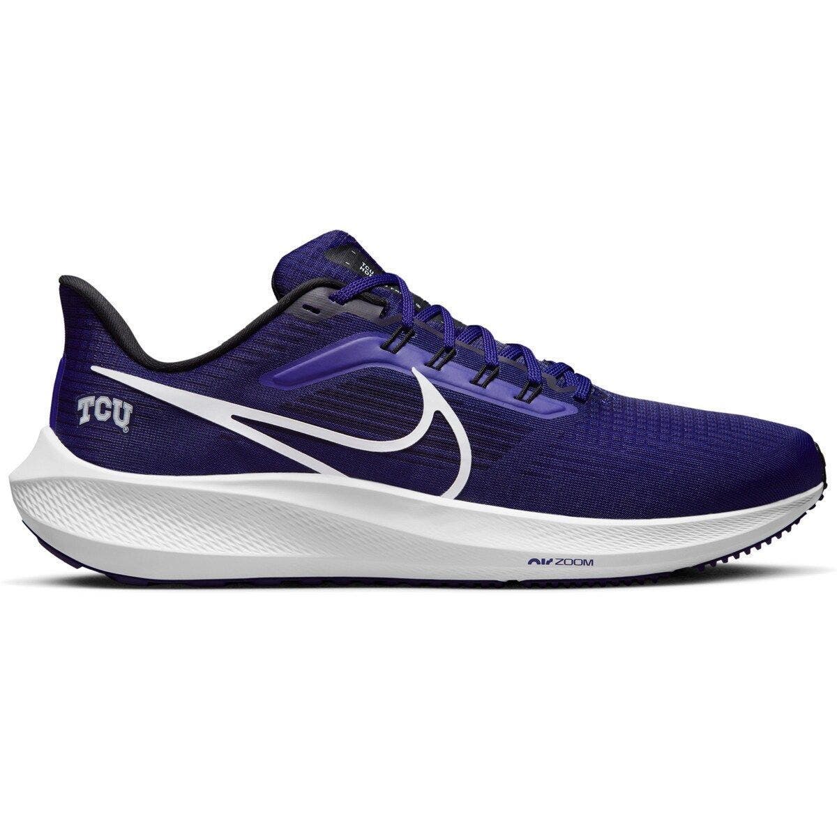 Nike Unisex Nike Purple TCU Horned Frogs Zoom Pegasus 39 Running Shoe, Main, color, 