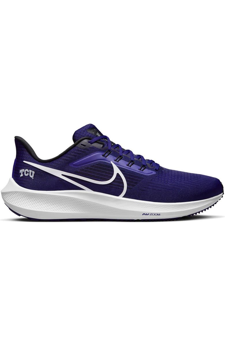 Nike Unisex Nike Purple TCU Horned Frogs Zoom Pegasus 39 Running Shoe, Main, color,